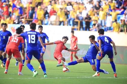 Tỷ số U23 Campuchia - U23 Lào: Thắng lợi 4-1 cho các học trò HLV Keisuke Honda